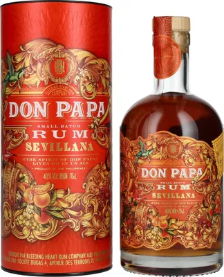 Produktbild von Don Papa Rum Sevillana 40% Vol. 0,7l in Geschenkbox