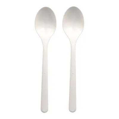 Produktbild von 50x -Suppenlöffel Esslöffel Mehrweg 185mm -PP extra stabil weiss