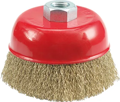 Produktbild von Vorel Frontbürste 75Mm, Gewellter Draht, Gewinde, 06970