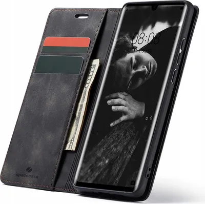 Immagine prodotto di Custodia per telefono con patta SPACECASE Wallet per Huawei P30 Pro Nero