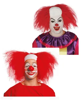Produktbild von Clowns Perücke aus Latex mit Halbglatze für Fasching und Halloween