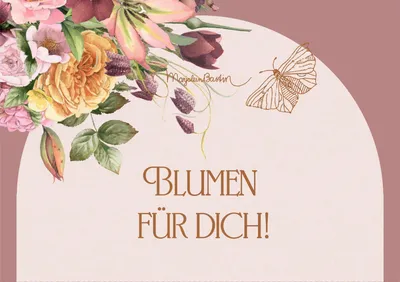 Produktbild von Pop-up-Grußkarte - Blumen
