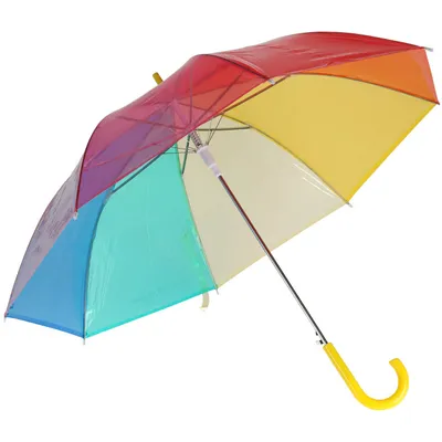 Obrázek produktu pro Velký poloautomatický deštník, duha, Ø 80 cm
