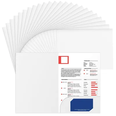Produktbild von A4 Präsentationsmappe aus 350 g/m² Kraftpapier mit Visitenkartenfach