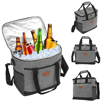 Image de Sac isotherme Yakimz léger et étanche Sacs isothermes avec batterie de refroidissement Sac pique-nique 15 litres,Gris