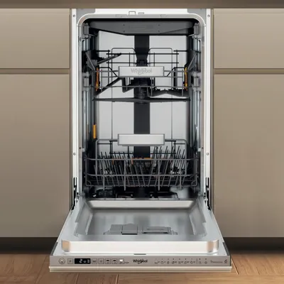 Produktbild von Whirlpool WH6IB10BS7LA0, Voll integriert, Single (45 cm breit), Edelstahl, Tasten, 1,3 m, 1,55 m