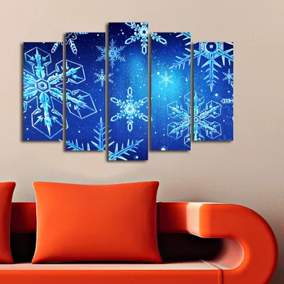 Productafbeelding van Wallity, 5PATNOEL- CST1209, Bunt, canvasprints, 105 x 70 cm, 100% suède canvas