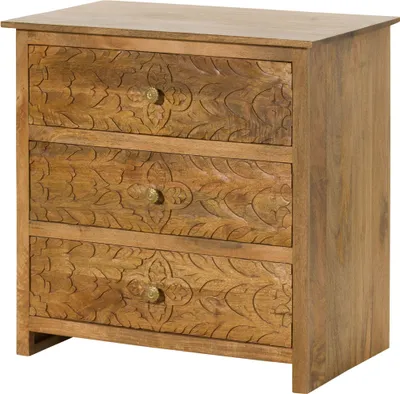Produktbild von MASSIVMOEBEL24 Kommode Mango 80x48x78 natur lackiert KASHMIR #107