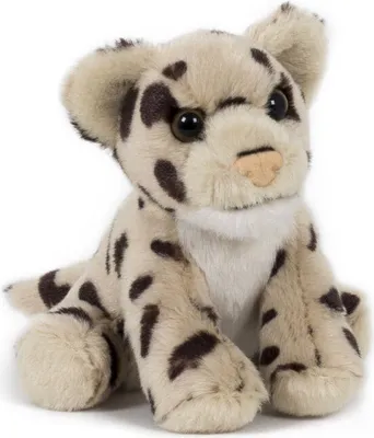 Produktbild von Plüschtier Schneeleopard, 13 cm, Stofftiere Kuscheltiere Wildtiere Tiere Leoparden Raubkatze