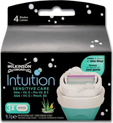 Produktbild von 3 Wilkinson Intuition Sensitive Care Rasierklingen Aloe + ProVitamin B5