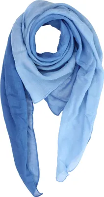 Produktbild von Baumwolltuch - blau - Farbverlauf - quadratisches Tuch