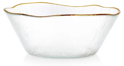 Zdjęcie produktu dla Miska szklana złota 15 cm, 500 ml