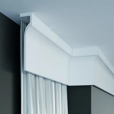 Produktbild von PROVISTON | Lichtleiste | Indirekte Beleuchtung | Deckenleiste | 130 x 50 x 2000 mm | Polyurethan | Weiß | Hochwertig | Stuckleiste | Modern | Robust | Langlebig | Stoßfest | 100 Meter