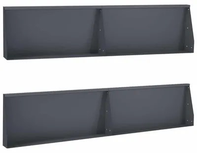 Obrázok produktu pre Oporná stena, 4 kusy, rozmer 100 x 12 x 40 cm, oceľ, farba antracit