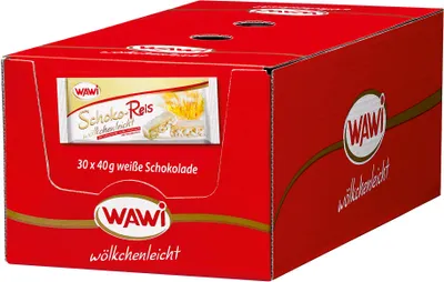 Produktbild von WAWI Schoko Reis Weiß 30 x 40 g (1,2 kg)