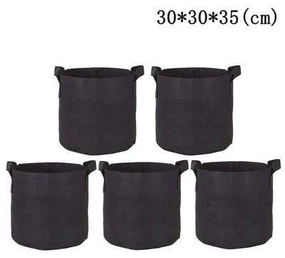 Produktbild von Stück Filz-Pflanzsäcke, Pflanzgefäße, schöne Pflanzsäcke, Gartenarbeit, Umweltschutz, tragbare Nährlösungen, saugfähig und atmungsaktiv