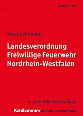 Produktbild von Landesverordnung Freiwillige Feuerwehr Nordrhein-Westfalen