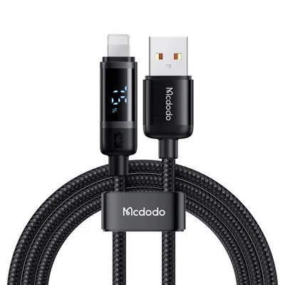 Produktbild von MCDODO Ladegerät USB Blitz Schnelles Ladekabel für iPhone, 1M, LED