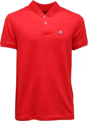 Productafbeelding van 0991AH herenpolo COLMAR MONDAY, rode katoenen T-shirt voor heren