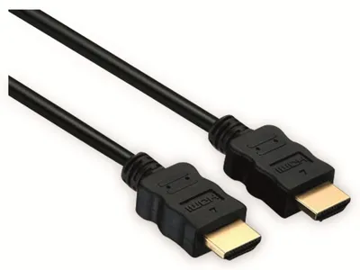 Produktbild von S/CONN maximum connectivity HDMI Anschlußkabel-HDMI A-Stecker auf HDMI A-Stecker, OD 6mm, vergoldete Kontakte, 1,0m (77470-10)