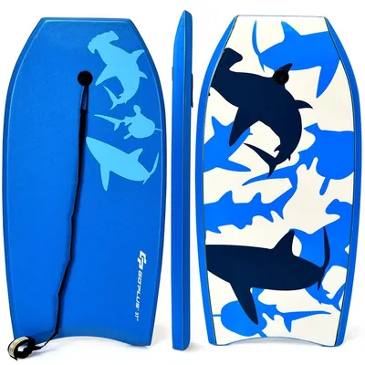 Immagine prodotto di Tavola da surf per bambini, bodyboard, tavola da surf, blu, 104 x 52 x 6 cm