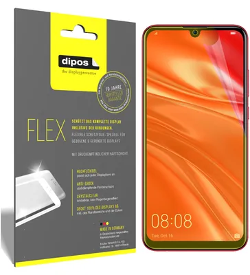 Produktbild von 3x Huawei Nova Lite 3 Schutzfolie Folie, 100% Displayabdeckung, dipos Flex