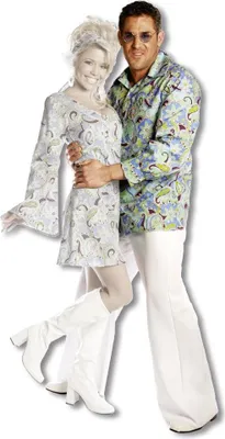 Produktbild von Männer Hippie Hemd blau XXL