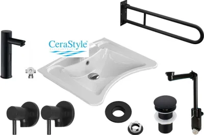 Immagine prodotto di Set di lavabi accessibili ai disabili 7in1 черный
