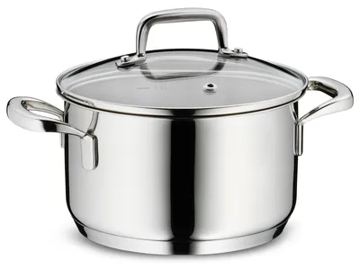 Bratpfanne 1,6 l, 16 cm, Edelstahl, induktionsgeeignet