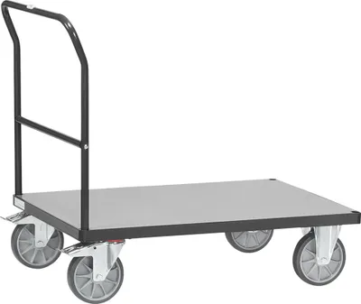 Produktbild von Fetra Schiebebügelwagen 500 kg Ladefläche LxB 850 x 500 mm - Grey Edition