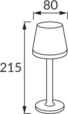 Produktbild von Solar Outdoor Tischlampe Schwarz Kabellos - Warmweiß 2300K - 3500K
