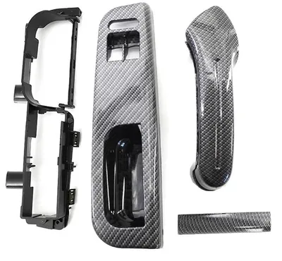 Produktbild von 2er Türgriff Innen Abdeckung Beifahrer Halterung CARBON OPTIK für VW Golf 4 Bora