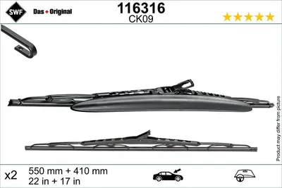 Produktbild von SWF DAS ORIGINAL Scheibenwischer Wischblatt Vorne für ALFA ROMEO 147 (937)