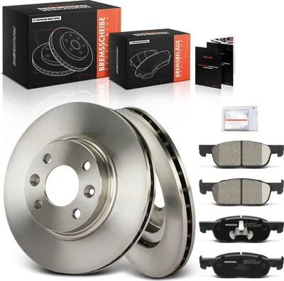 Productafbeelding van Frankberg 2x Remschijven 4x Remblokken Vooras voor Dacia Logan II MCV Sandero Renault Clio IV Grandtour I Kombi
