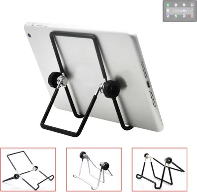 Produktbild von K-S-Trade Tablet-Ständer Tablet-Halterung Tablet-Aufsteller kompatibel mit Alldocube iPlay 50 faltbarer Tischständer Tablet Halterung