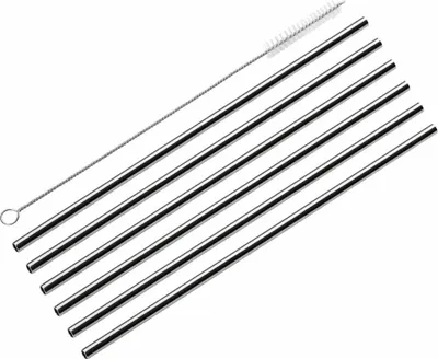 Zdjęcie produktu dla Cilio Zestaw 6 słomek - stal nierdzewna, proste