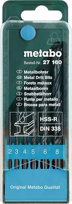 Produktbild von Metabo HSS-R-Bohrerkassette, 6-tlg.