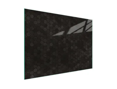 Obrázek produktu pro Krájecí deska Krycí deska na sporák Multiglass krájecí deska 30x22 cm Vzor Black
