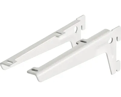 Produktbild von Winkelträger 1-reihig 180 mm weiß 2 Stück