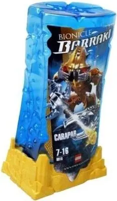 Produktbild von LEGO 8918 Carapar  LEGO Anzahl Anleitungen: 1, Gewicht: 0.242 KG, Anzahl Teile: 50, Thema: LEGO Bionicle, Veröffentlicht in: 2007, Altersberatung: 7+, Verpackungsmaße (lxbxh): 11.1 x 8.8 x 22 cm, Zahl: 8918-1, UPC: 673419090698, EAN: 5702014498518