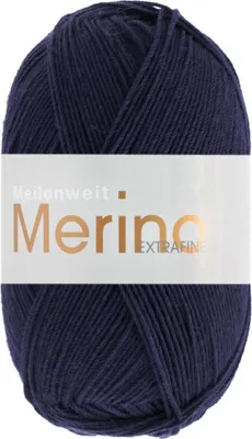Produktbild von Lana Grossa - Meilenweit 100g Merino Extrafine uni 2447 tiefblau