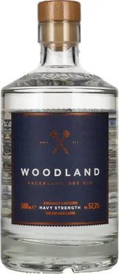 Produktbild von Woodland Sauerland Dry Gin NAVY STRENGTH 57,2% Vol. 0,5l