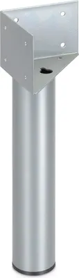 Produktbild von SOTECH Möbelfuß 246 x 50 mm inkl. Montagewinkel 100 x 100 x 70 mm silber pulverbeschichtet