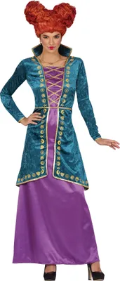 Produktbild von Hexe Magisches Halloween Kleid Lila Türkis Gold Zauberin Mystische Magie Halloween Party, Größe: 36 - 38 (S) Farbe: Grün