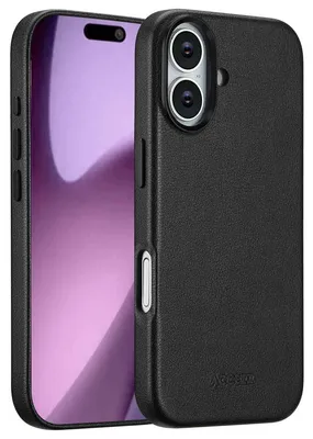 Obrázok produktu pre Accezz MagSafe kožený zadný kryt pre Apple iPhone 17 - Onyx Black