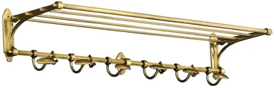 Produktbild von Casa Padrino Luxus Wandgarderobe Antik Messing 98 x 29 x H. 14 cm - Vintage Garderobenhalter - Hotel Accessoires - Restaurant Accessoires - Luxus Qualität