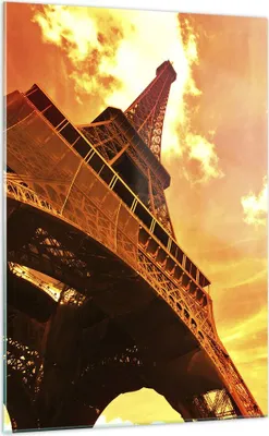Produktbild von Bilder auf glas - Einteilig - Eiffelturm Paris Stadt Bau - 70x100cm - Glasbilder - Wandbilder - Bilder - Wanddekoration aus Glas - Glas Bilder - Wandbild auf Glas - GPA70x100-0501