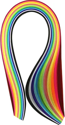 Produktbild von Quillingstreifen 5mm 16 Farben - 150 Stück.