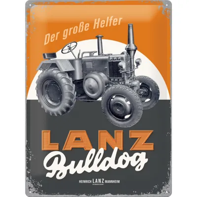 Immagine prodotto di Nostalgic-Art - Piatto di latta 30 x 40 cm - Lanz - Bulldog