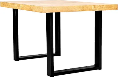 Produktbild von WYCTIN 2er Tischbeine Tischgestell Tischkufen Stahl 80*72cm Industriedesign Schwarz